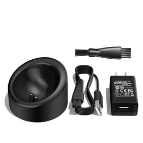 VHBW packaging and accessories showing box and cord with warranty benefit