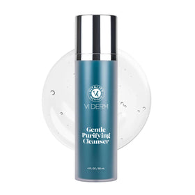 VI DERM front bottle view showing clean label and 4 fl oz size for easy identification