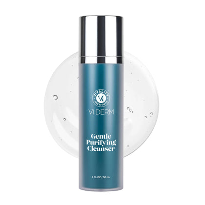 VI DERM front bottle view showing clean label and 4 fl oz size for easy identification