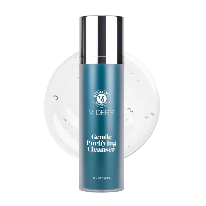 VI DERM front bottle view showing clean label and 4 fl oz size for easy identification