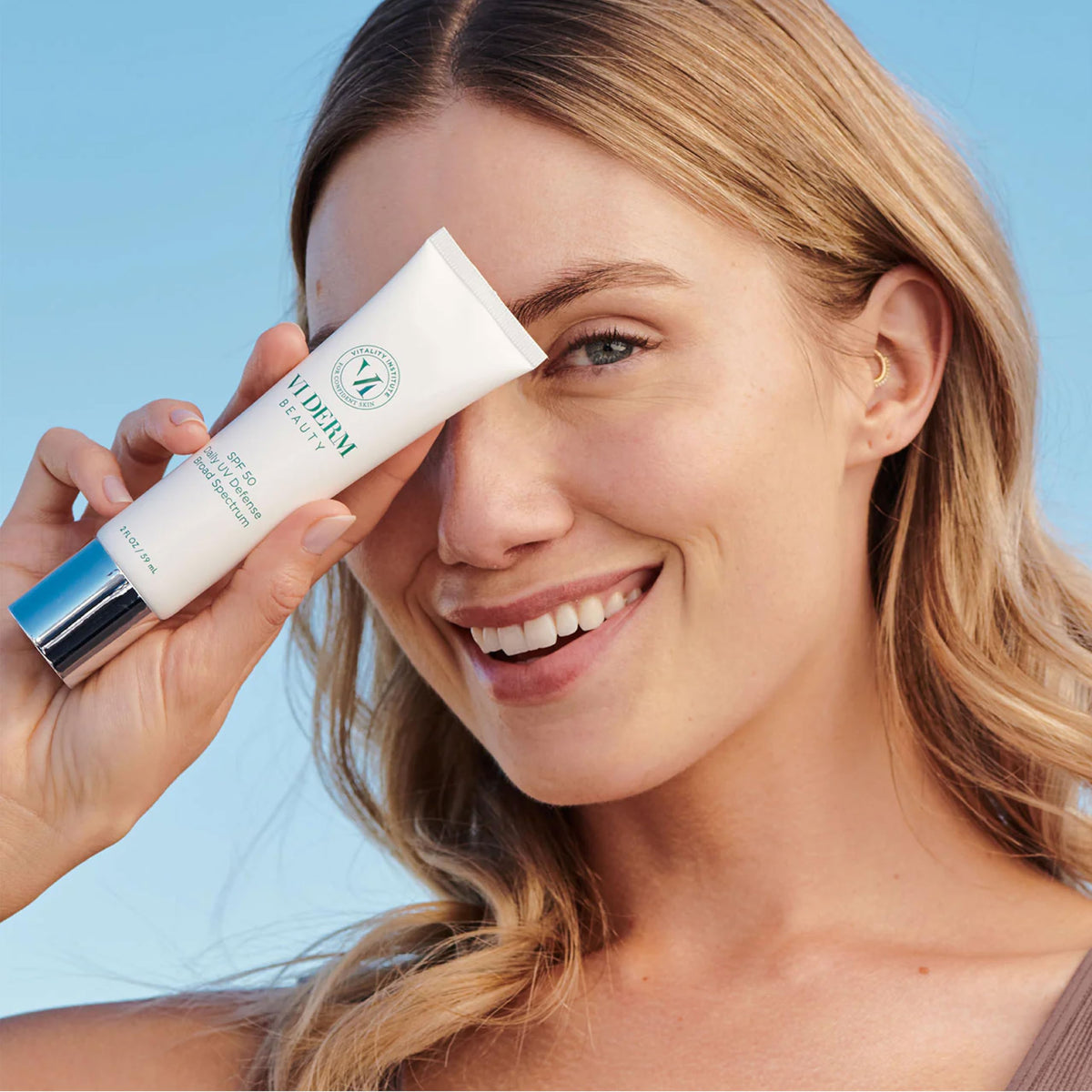 VI DERM in outdoor setting illustrating daily sun protection for active lifestyles