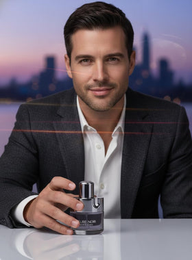 Viaan Krishna next to everyday items showing 100ml size and travel convenience