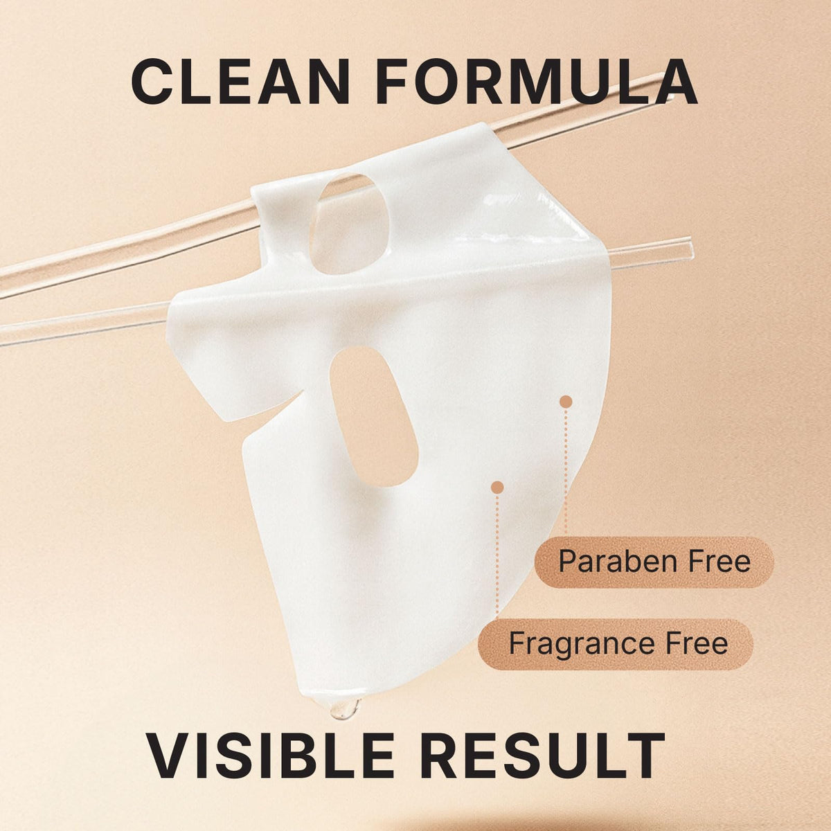 VIABEAUTY size comparison with hand to show single-mask portion