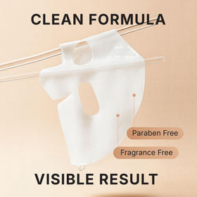 VIABEAUTY size comparison with hand to show single-mask portion