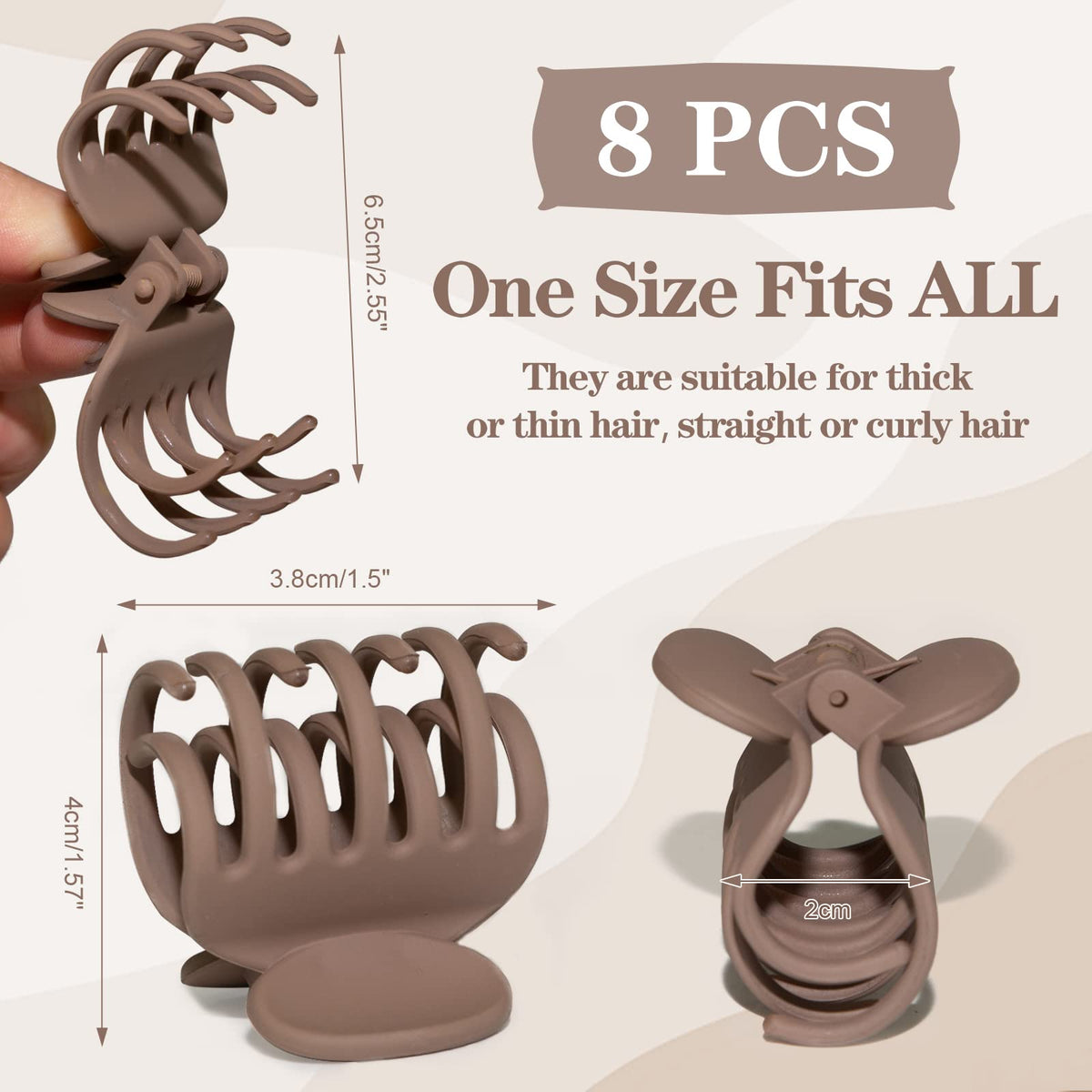 Viabty clip holding hair during makeup routine for hands-free convenience