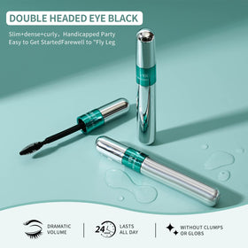 VIBELY model applying mascara for defined lashes