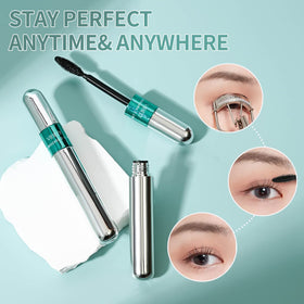 VIBELY mascara bead of water demonstrating waterproof hold
