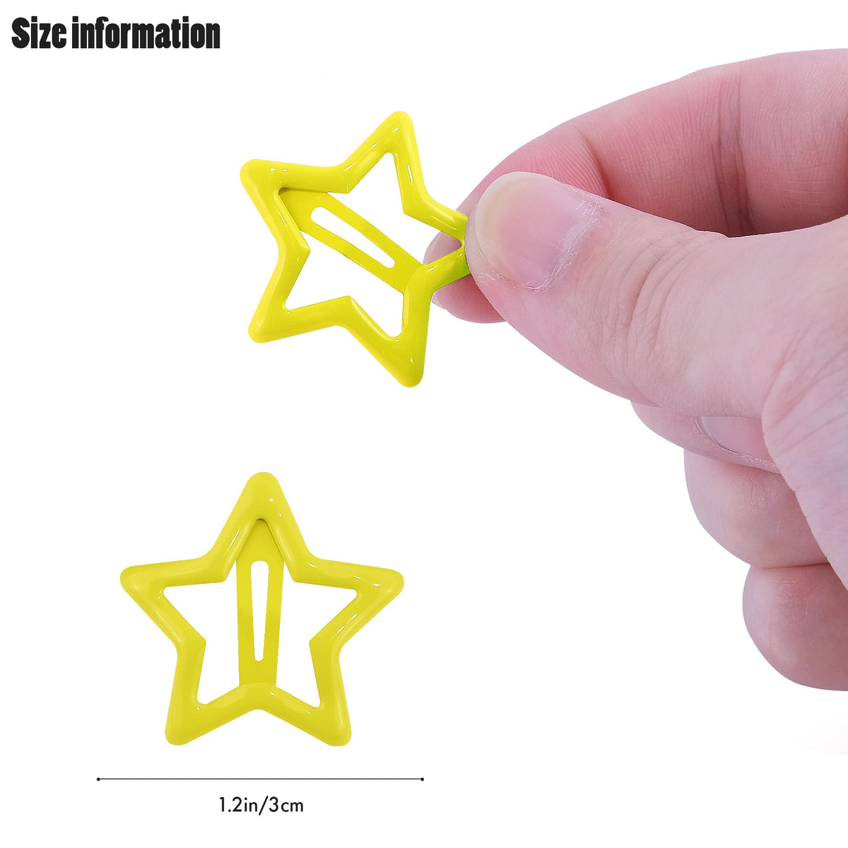VIBILIA star clip close-up detail showing smooth edges and secure snap benefit