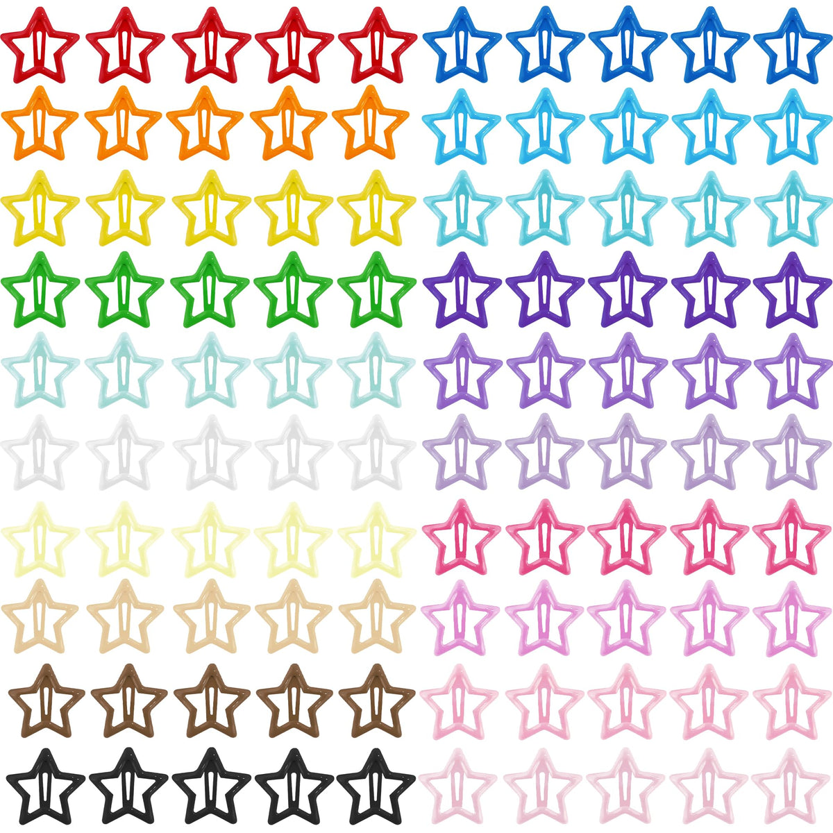 VIBILIA star clips front packaging showing set and colors for easy selection