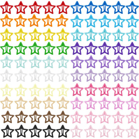 VIBILIA star clips front packaging showing set and colors for easy selection
