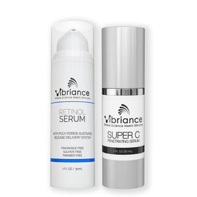 Vibriance front packaging showing both serums and clear kit benefits