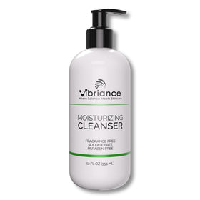 Vibriance front packaging showing 12 oz bottle and clear label benefit