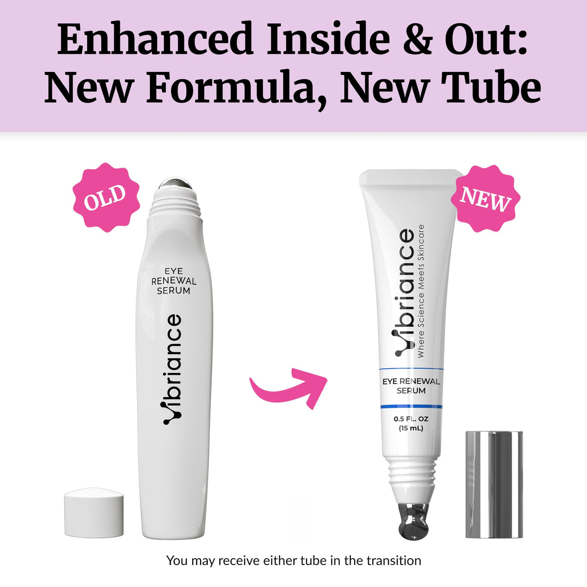 Vibriance lifestyle shot of woman using serum for refreshed appearance