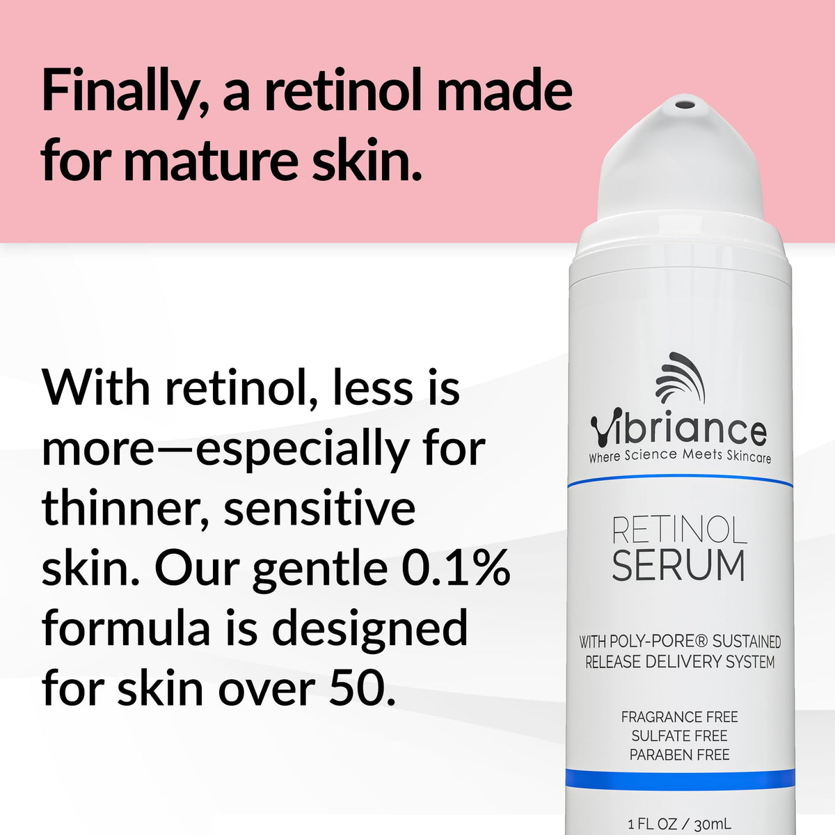 Vibriance dropper closeup dispensing serum, precise application and control