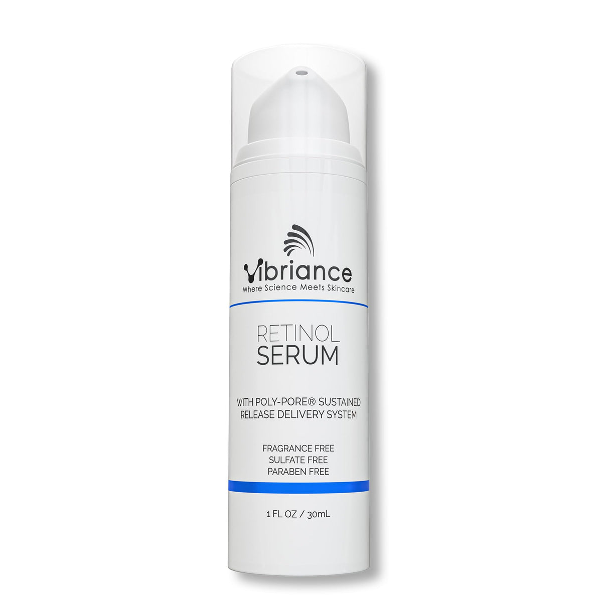 Vibriance front packaging showing bottle and label, clear branding and benefit