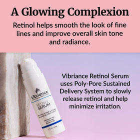 Vibriance bottle next to ruler showing 1 fl oz scale and travel-friendly size