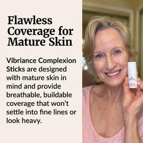 Vibriance stick inside handbag illustrating on-the-go touch-up benefit
