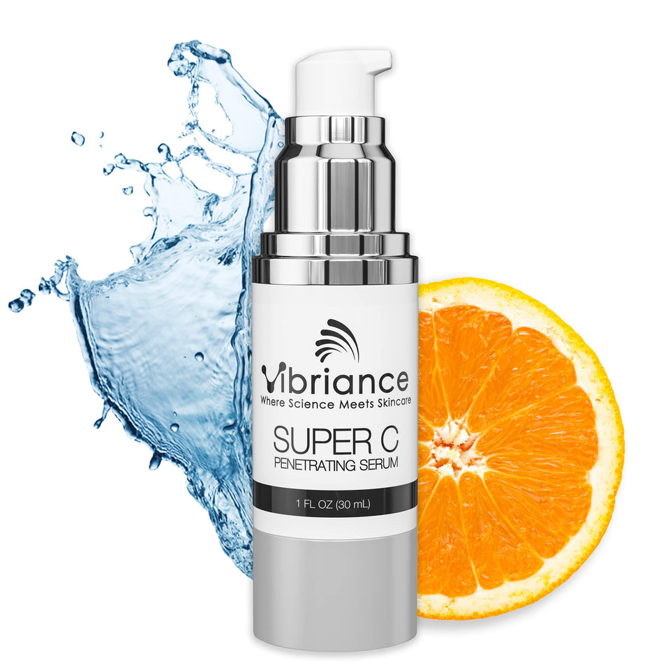 Vibriance front packaging showing the 1 fl oz bottle and branding benefits