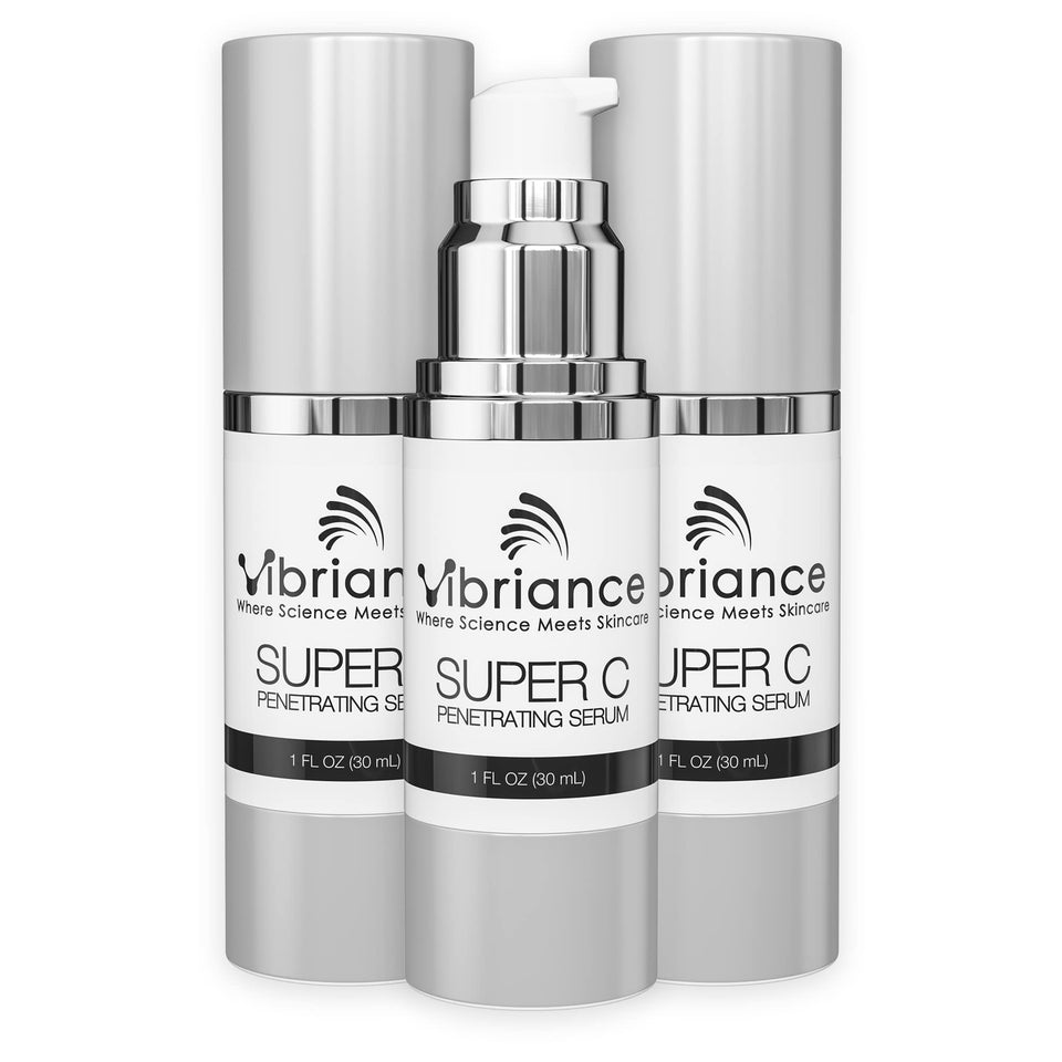 Vibriance front packaging showing bottle and branding with clear benefits