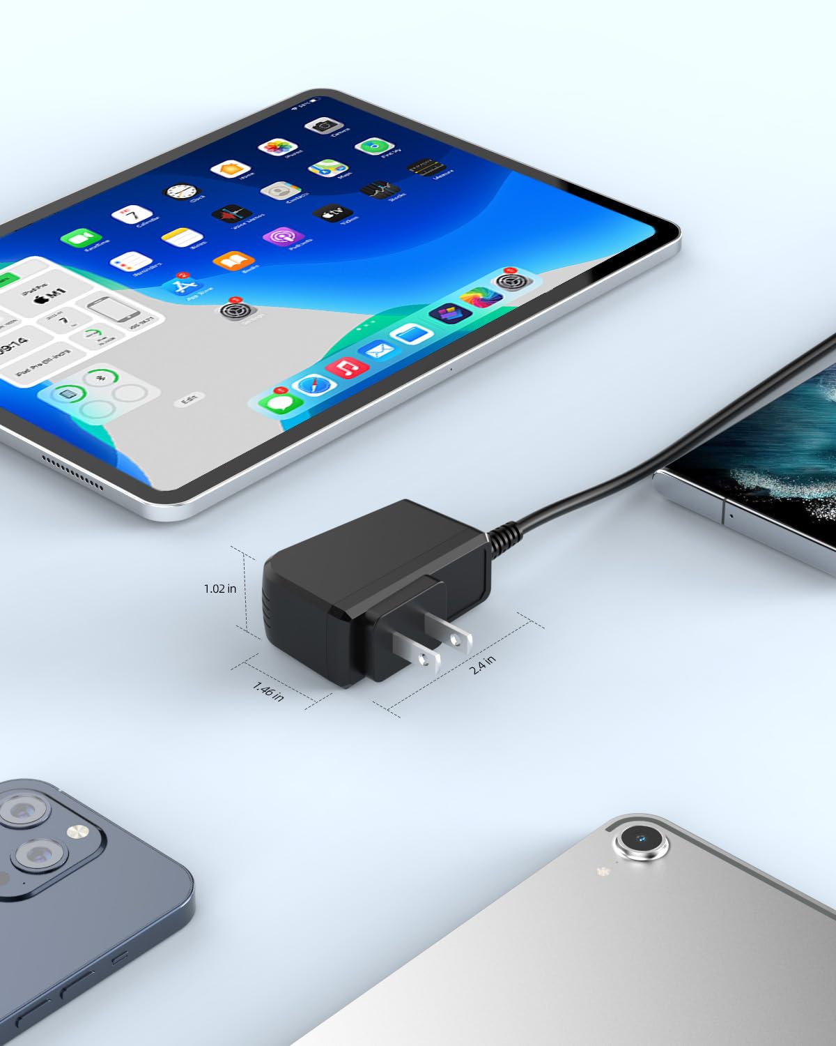 Vicgee HQ8505 cord plugged into Philips Norelco shaver for reliable charging