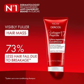 VICHY Dercos close-up texture of conditioner cream for easy detangling