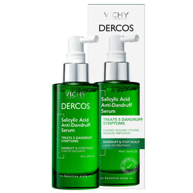 Vichy Dercos front packaging showing bottle and branding for clear identification and trust