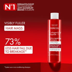 VICHY Dercos label close-up highlighting active ingredients and strength