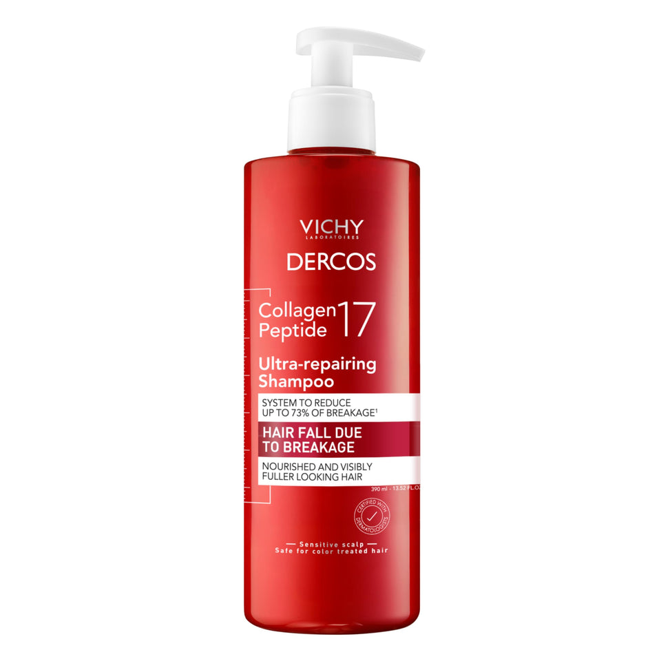 VICHY front packaging showing bottle and label with professional-strength benefit