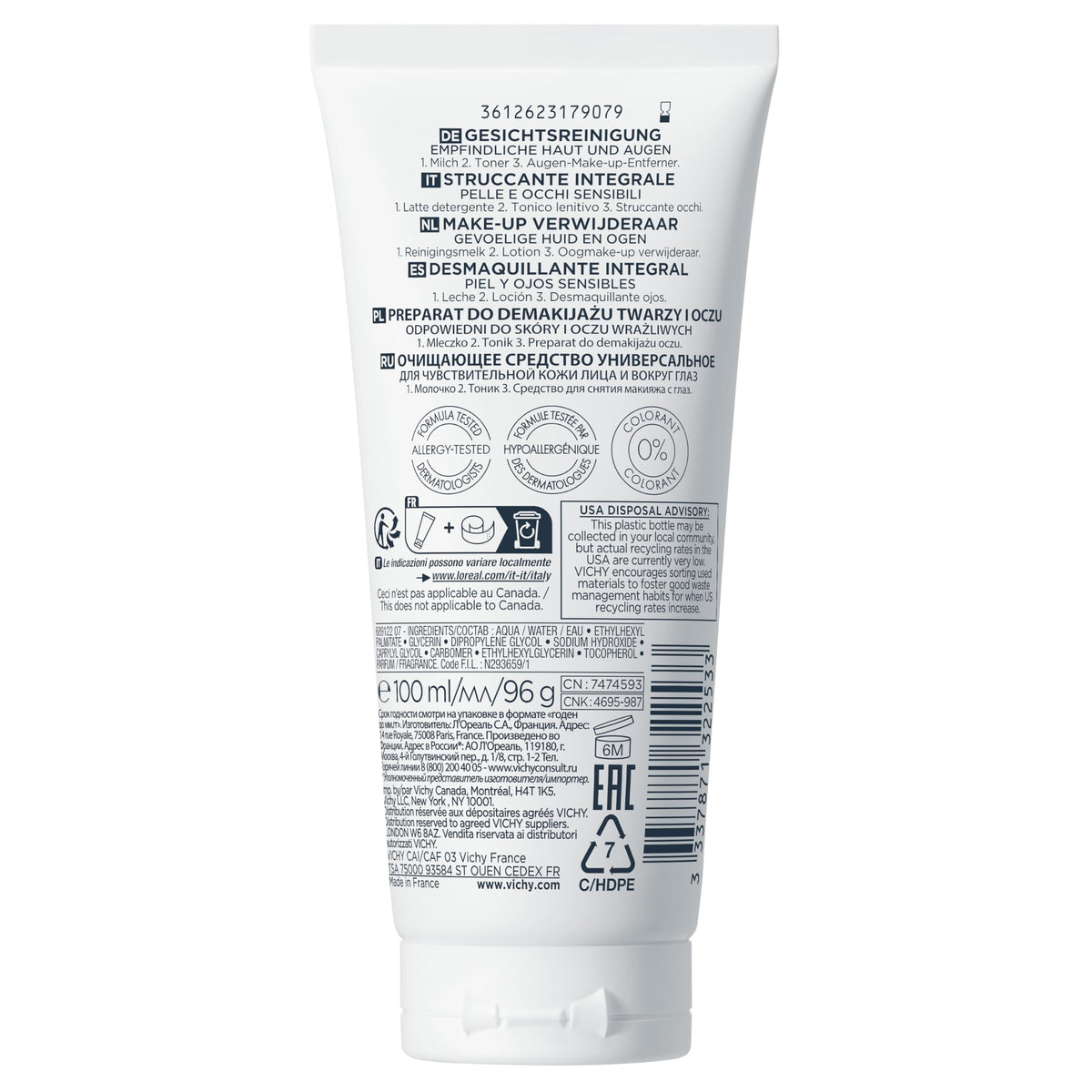 VICHY hand massage application showing soothing circulation benefit
