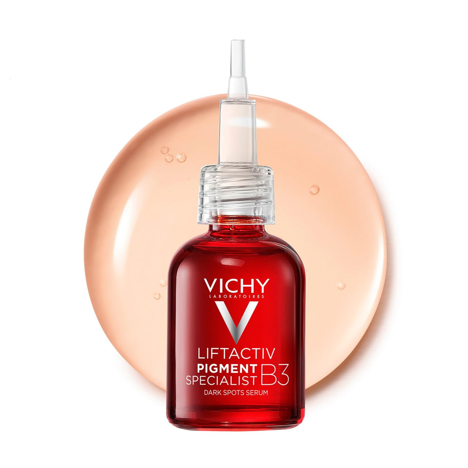 Vichy LiftActiv B3 front packaging showing clean clinical design and benefits