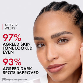 Vichy LiftActiv B3 pumped onto hand demonstrating easy, non-sticky application