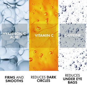Vichy liftactiv application demo patting cream around eye for de-puffing