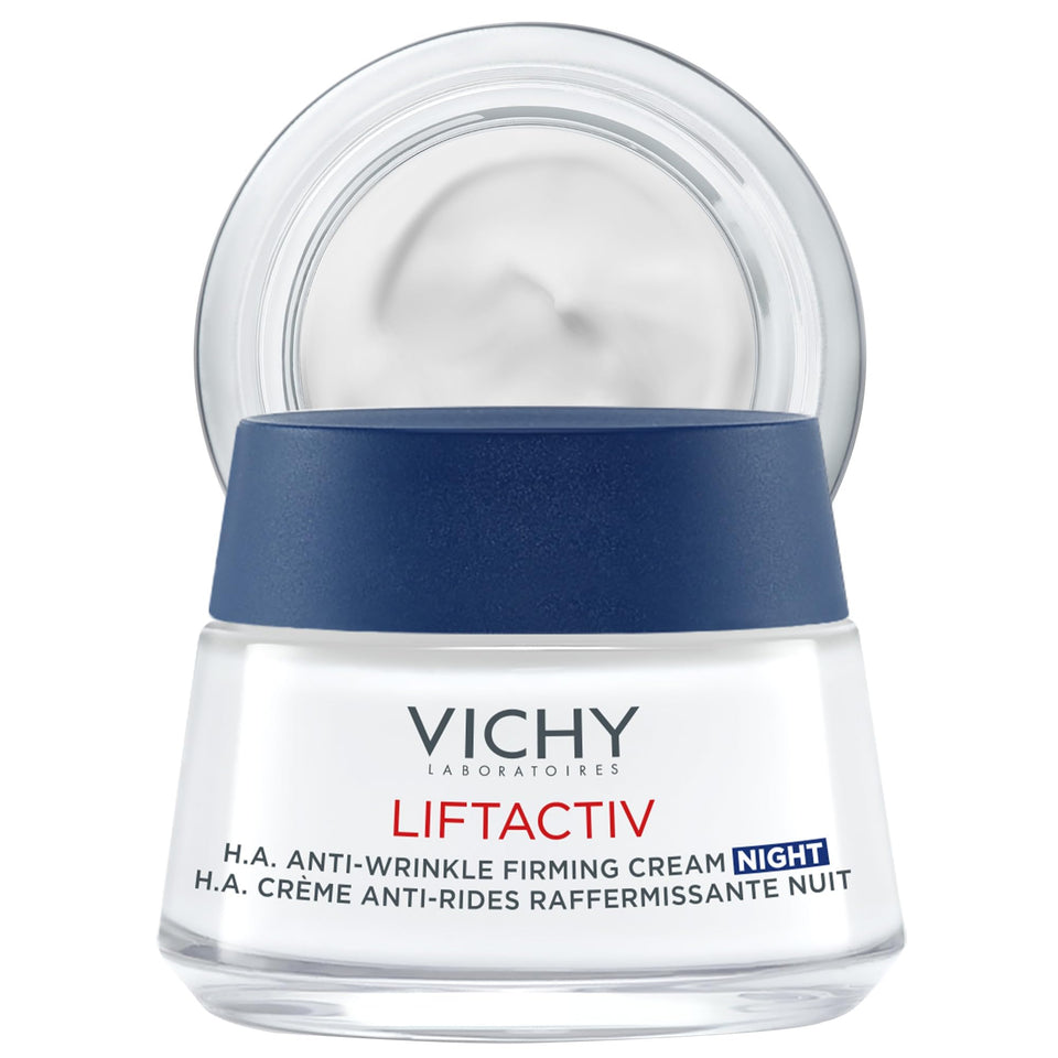 VICHY jar front view showing product labeling and benefit of firming