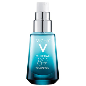 Vichy front bottle view showing gel-eye serum and easy application benefit