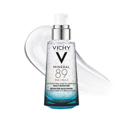 VICHY Minéral 89 front bottle shot showing clean packaging and product benefit
