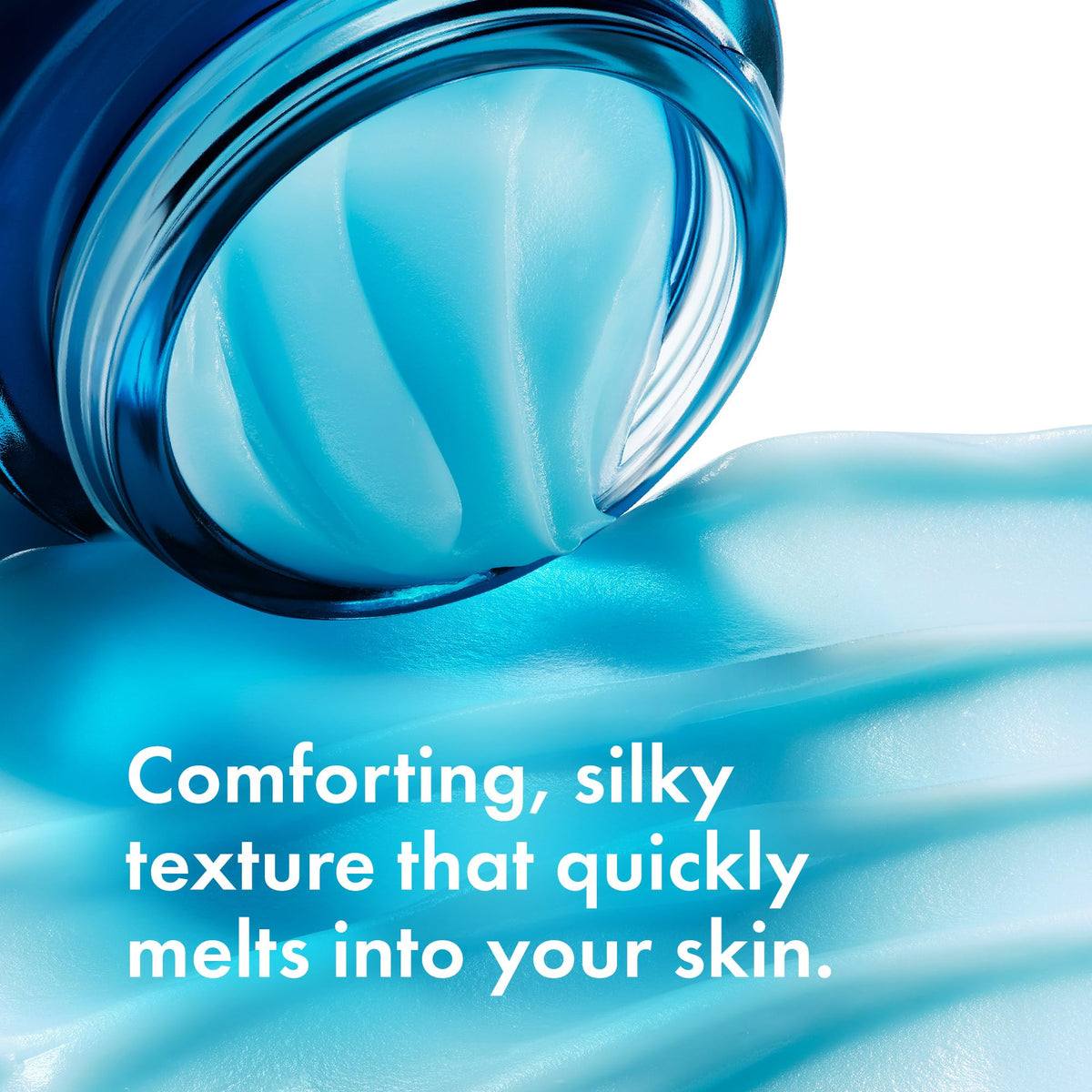 Close-up of VICHY label listing hyaluronic acid and melatonin benefits