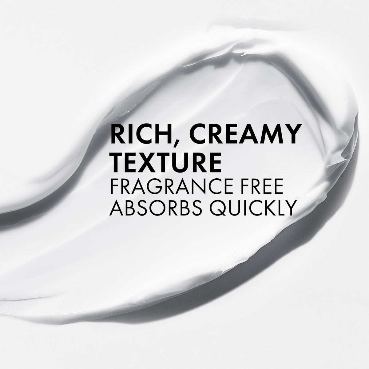 VICHY cream applied on hand demonstrating hydration and quick absorption