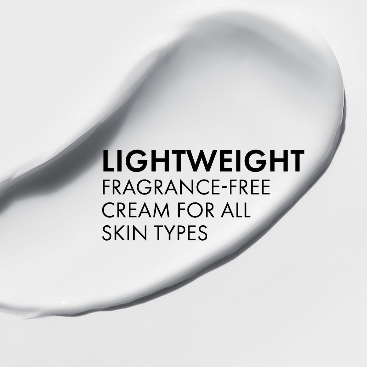 VICHY cream texture close-up highlighting lightweight, fast-absorbing finish