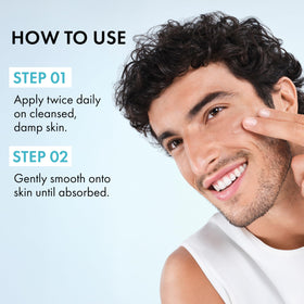 Vichy Minéral 89 applied to face demonstrating quick skin penetration