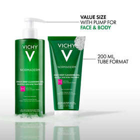 VICHY Normaderm before and after skin texture improvement visualization