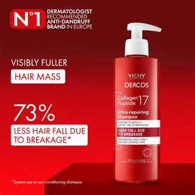 VICHY pump dispense close-up illustrating easy application and precise dosing benefit