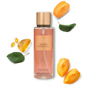 Victoria's Secret front bottle view showing amber mist and elegant design, perfect for gifting
