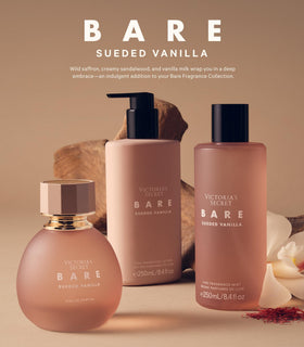 Victoria's Secret on vanity with accessories showing wearable everyday luxury benefit