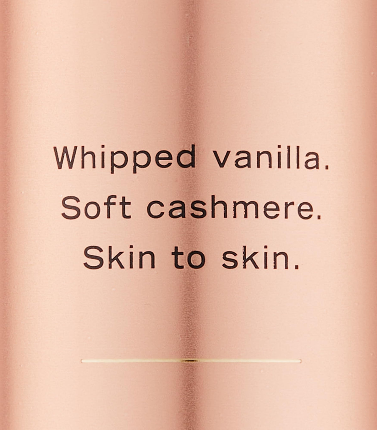 Victoria's Secret bare vanilla back label with ingredients and directions