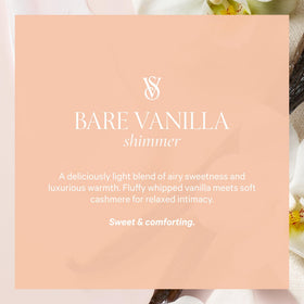 Victoria's Secret shimmer texture detail highlighting light-reflecting particles for radiant skin