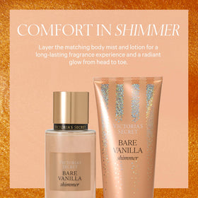 Victoria's Secret spray being applied on arm illustrating easy refresh and subtle glow