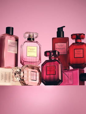 Victoria's Secret bottle on vanity styled for everyday wearable glamour