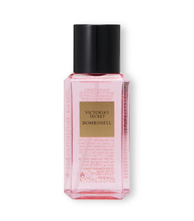 Victoria's Secret front packaging of Bombshell mini mist showing label and size, perfect for travel