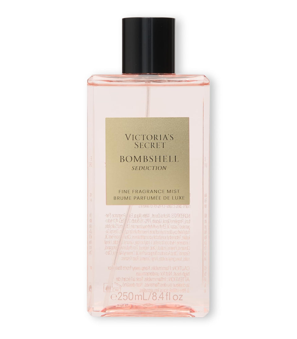 Victoria's Secret front bottle showing label and 8.4 oz size benefit