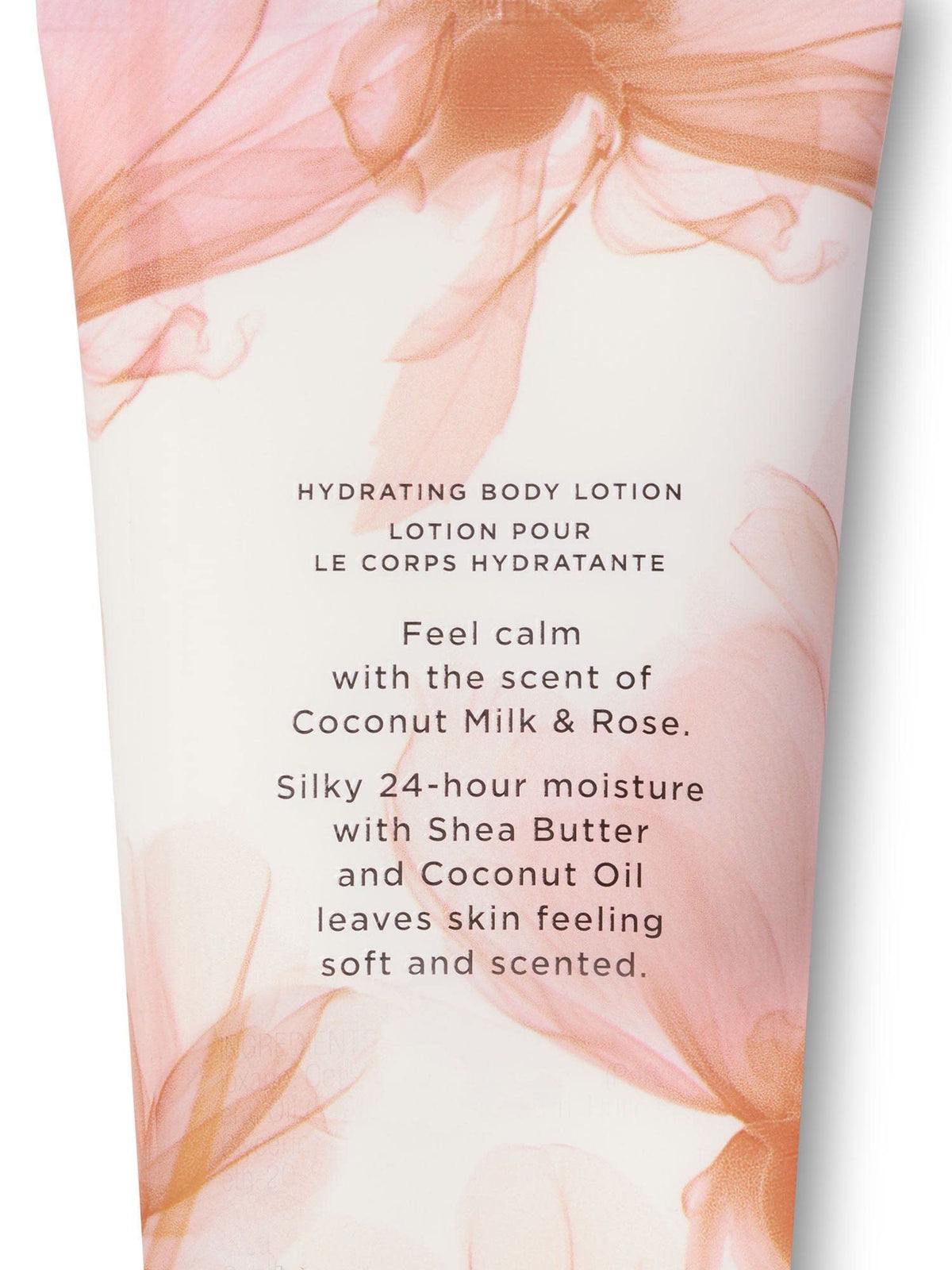 Victoria's Secret lotion texture close-up highlighting silky shea butter finish for smooth skin